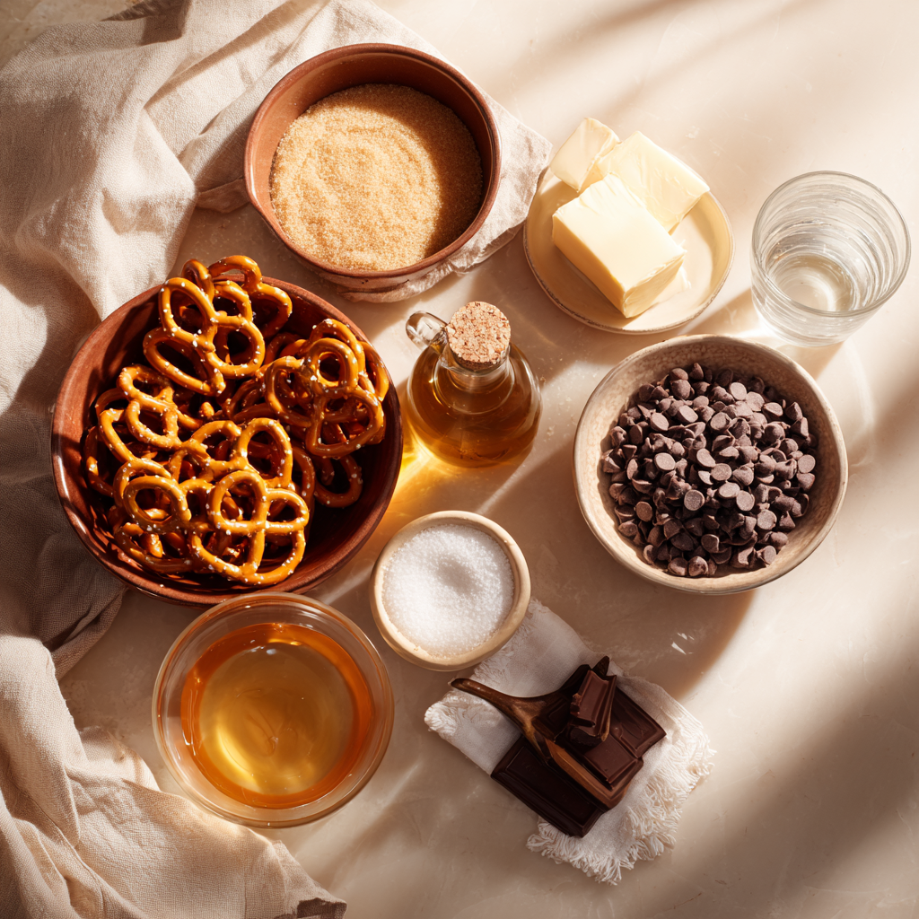 Caramel Pretzel Crack Bars