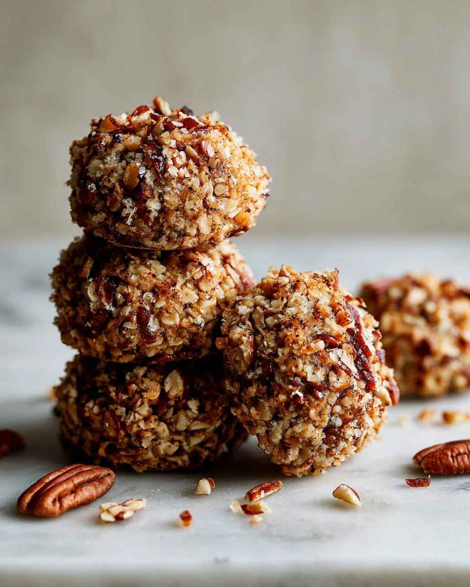 15-Minute No-Bake Coconut Pecan Praline Cookies