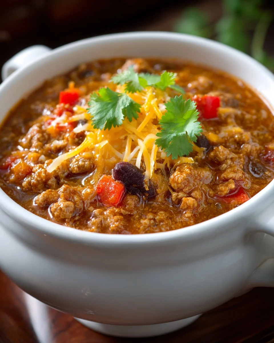 Cheesy Enchilada Chili