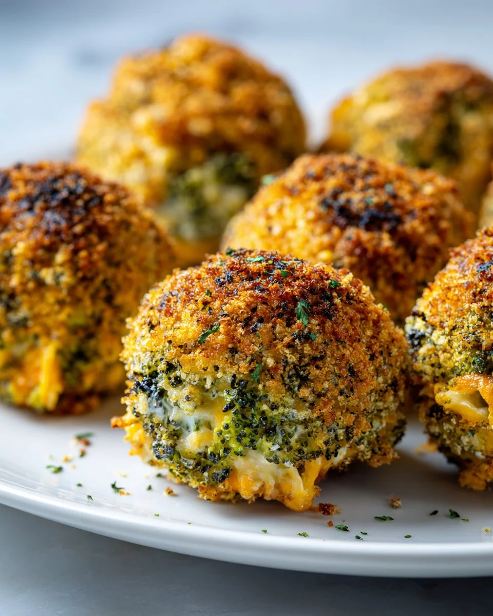 Crispy Baked Broccoli Cheese Balls