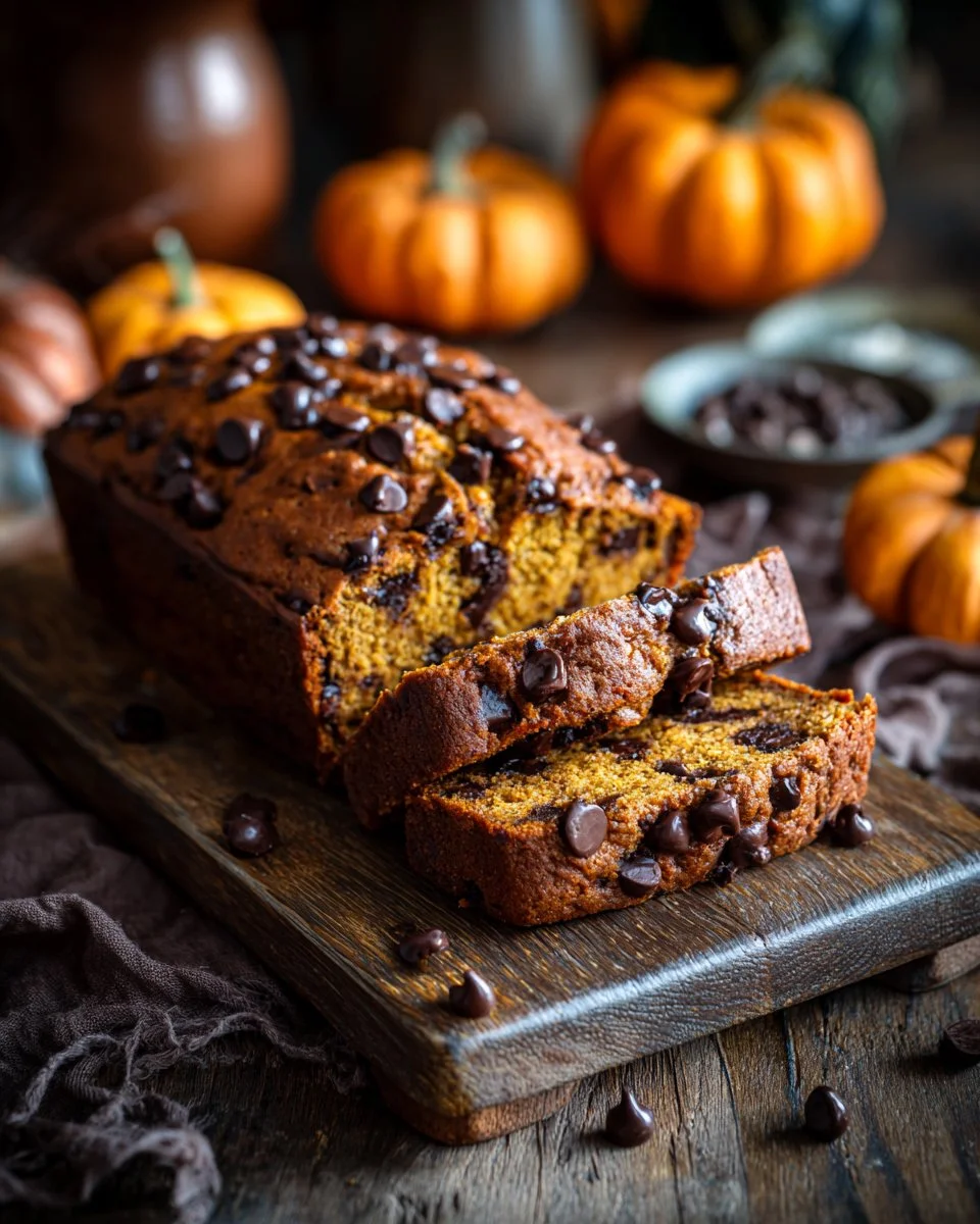 Moist Banana Chocolate Chip Pumpkin Bread