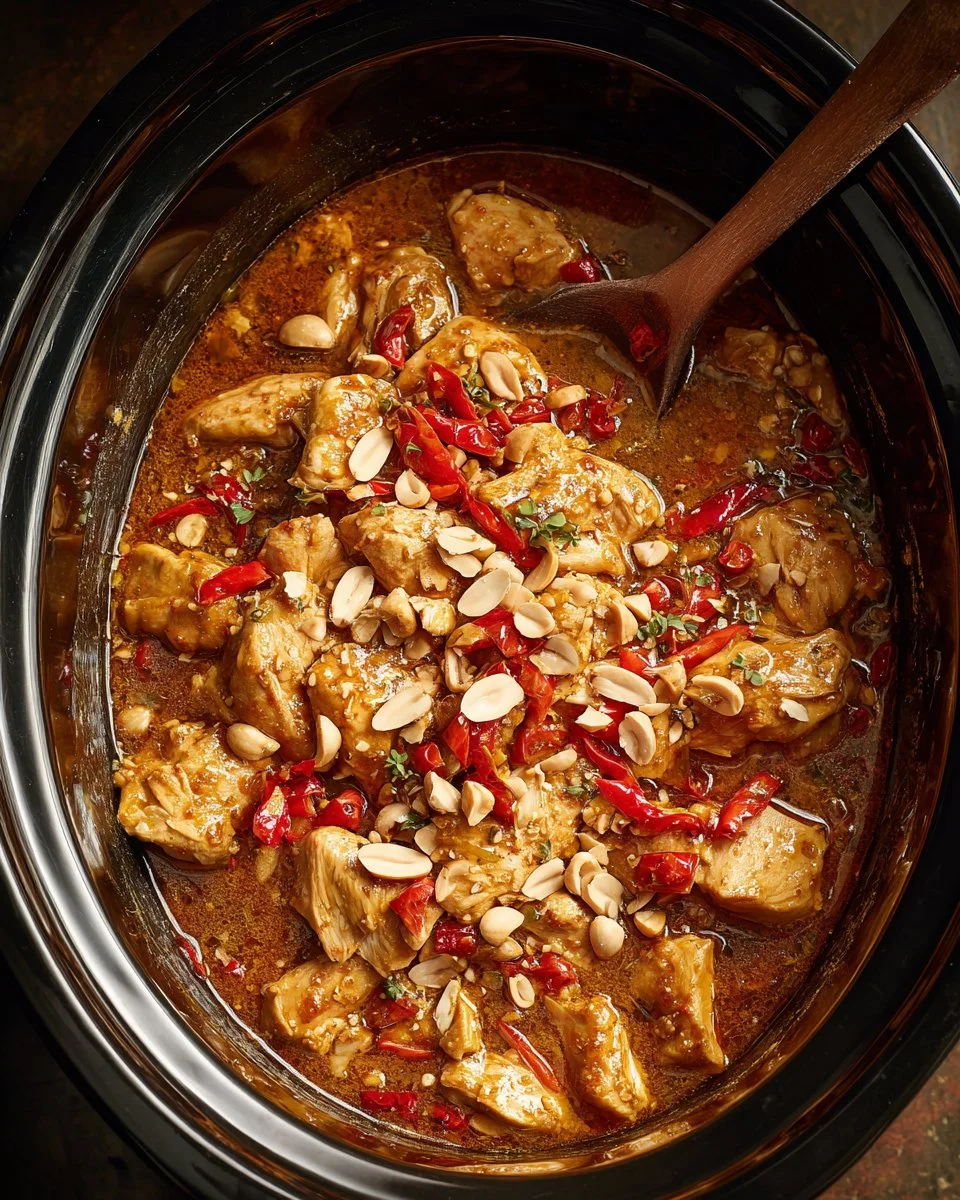 Slow Cooker Peanut Chicken