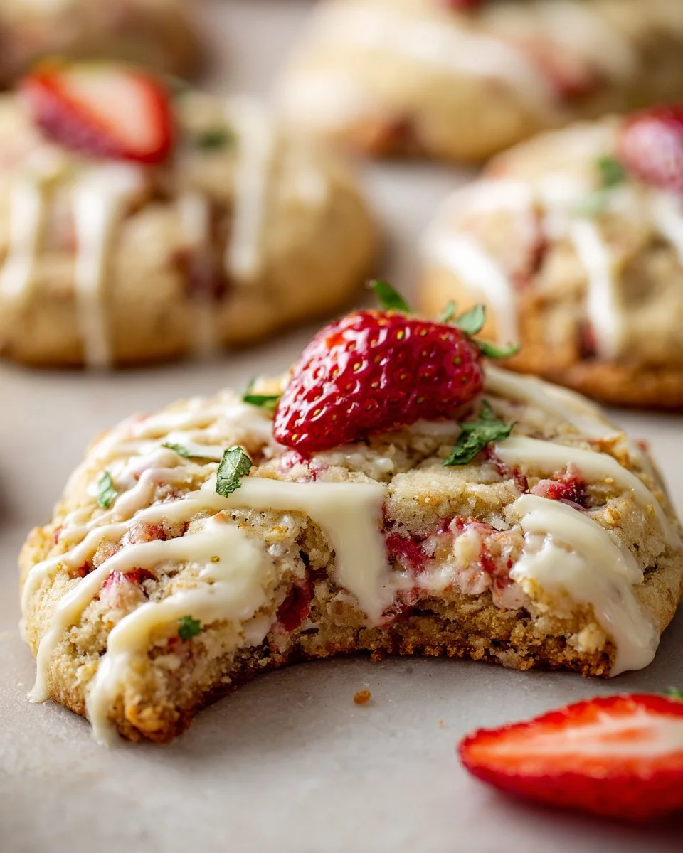 Strawberry Cheesecake Cookies