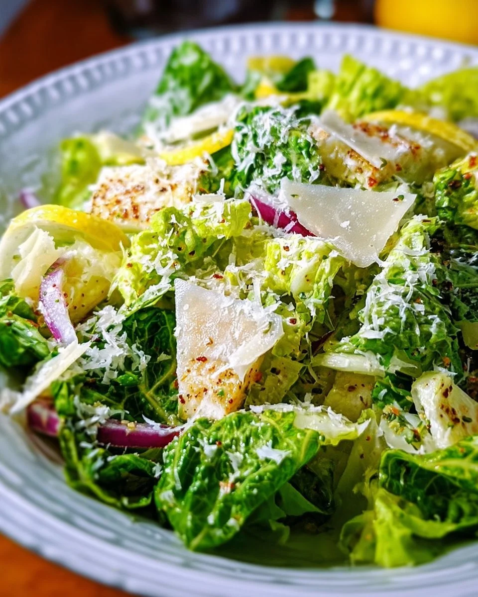 5-Minute Lemon Parmesan Lettuce Salad