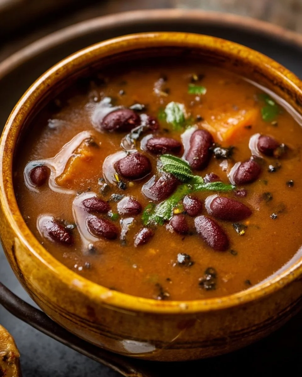 Cozy Authentic Vegan Jamaican Red Peas Soup