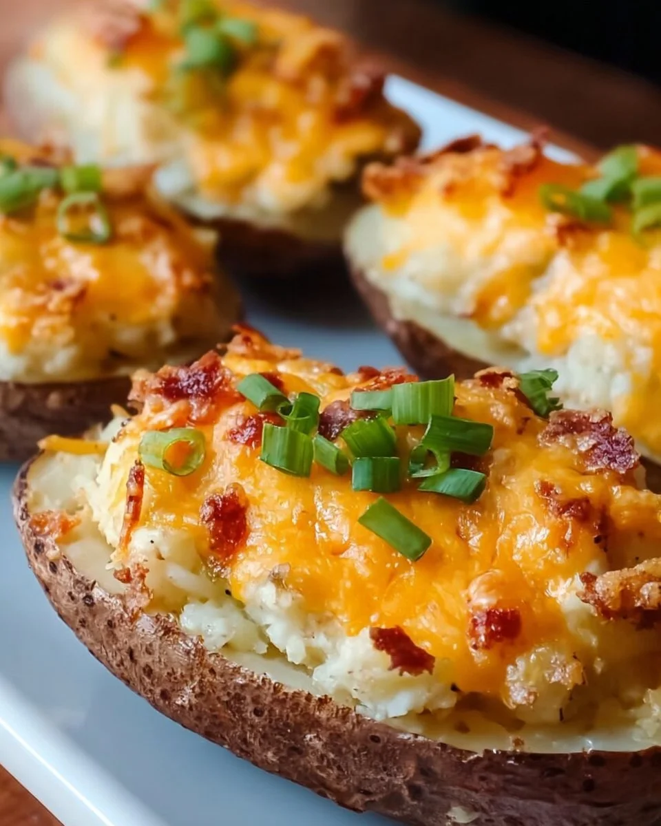 Cozy Twice Baked Potatoes With Cheese