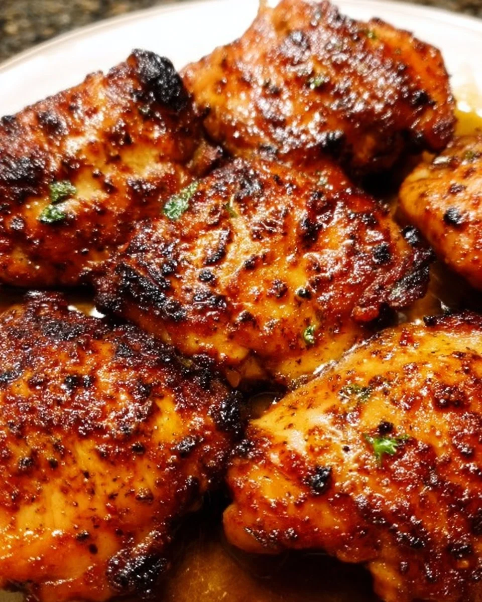 Juicy Cajun Butter Boneless Chicken Thighs