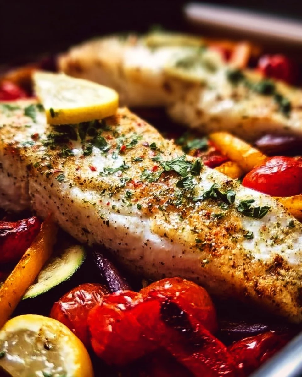 Roasted Mahi Mahi Sheet Pan Dinner