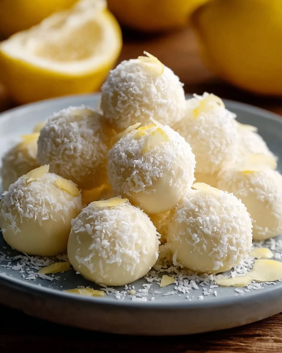 The Best Creamy Lemon Truffles Dessert