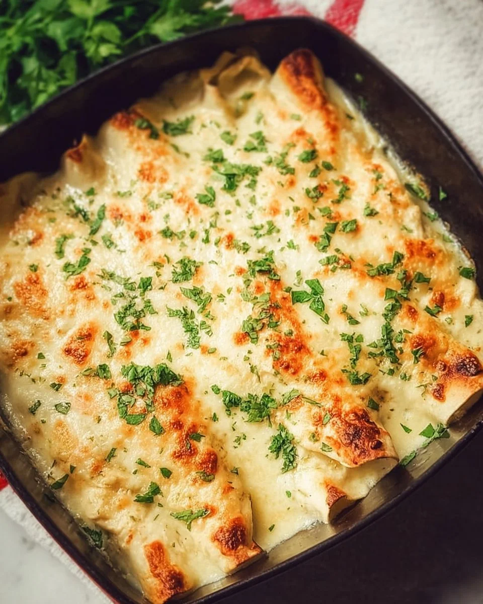 White Chicken Enchiladas